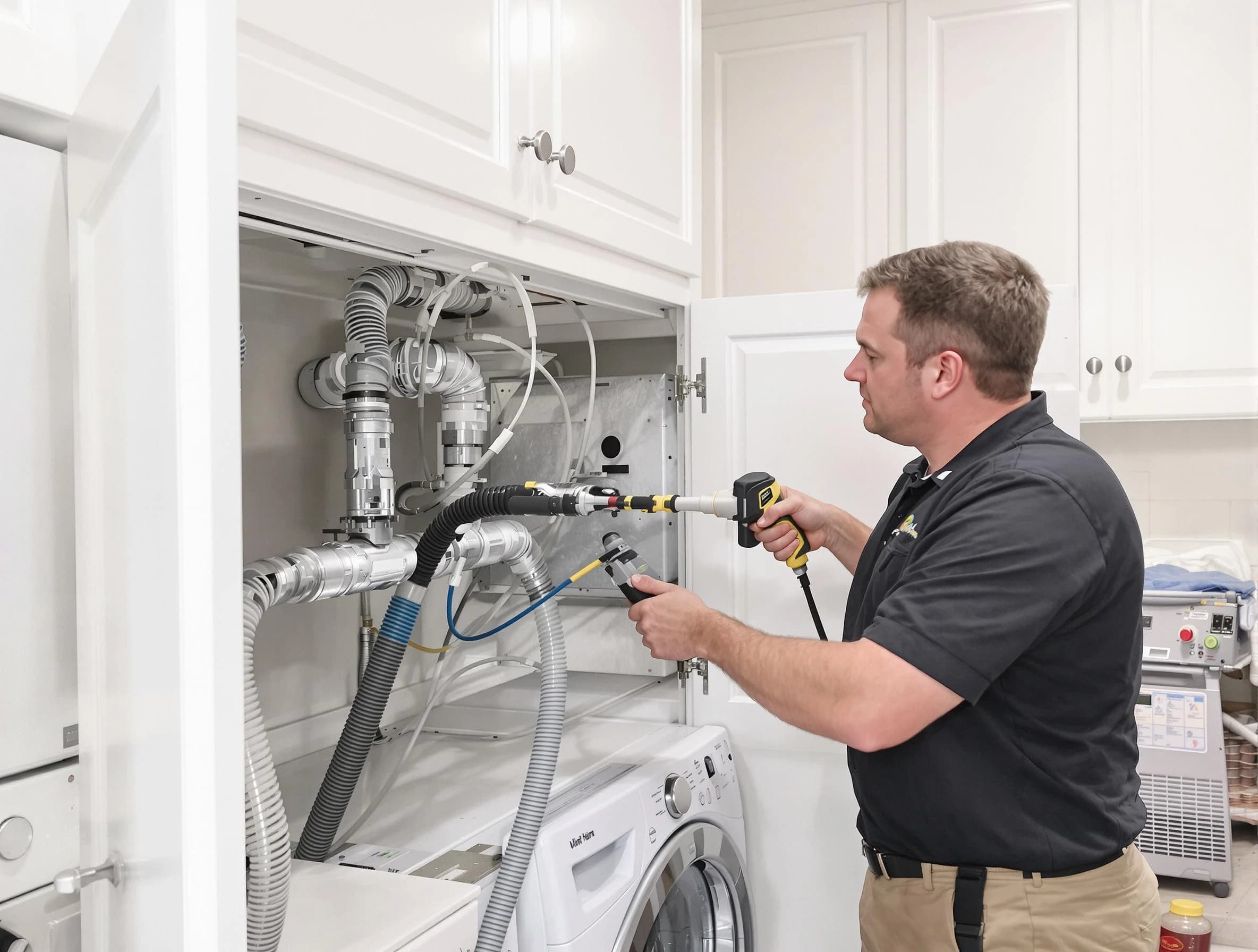 Gardendale Dryer Vent Cleaning professional removing severe blockage from a clogged dryer vent in Gardendale